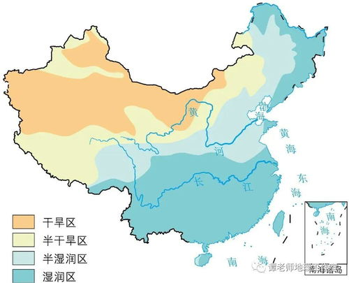 中国各地气候分布图