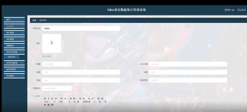 NBA数据库管理系统：球员数据追踪与比赛分析技术解析