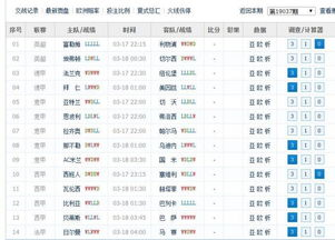 天天足彩比分概览