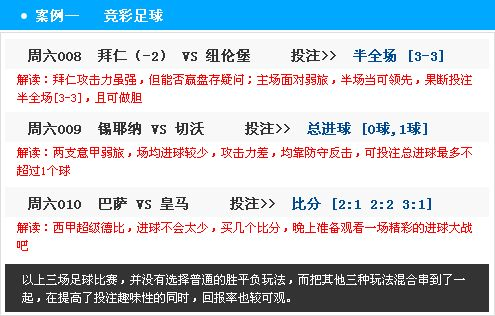 怎么足球竞彩 竞彩足球有什么好方法