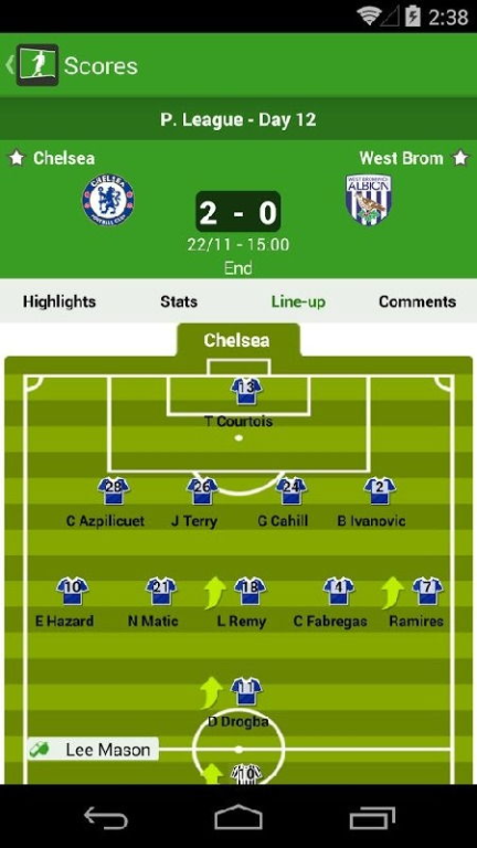 1. 足球直播（LiveScore）