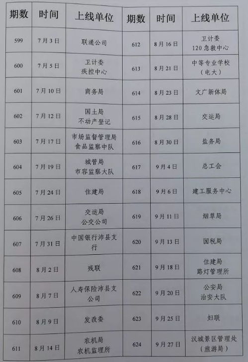 节目直播方式与时间安排