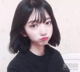 一、短发刘海的打理方法