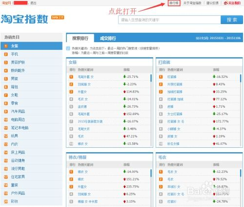 一、淘宝指数的入门指南